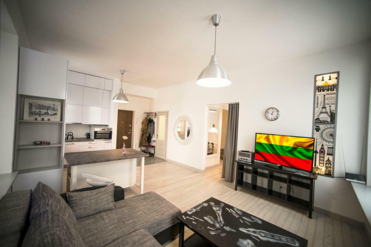 Vilnius Apartment With Stained Glass Eksteriør bilde